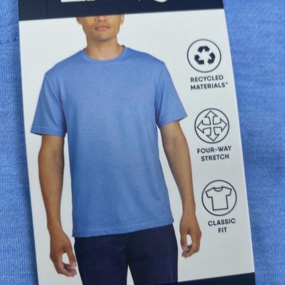 Lands End Mens Classic Fit Short Sleeve Tee Blue M a0106 - Picture 2 of 9